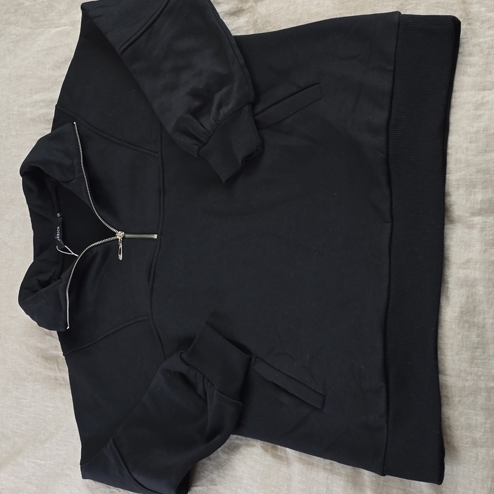 ZESICA Womens Half Zip Oversized Sweatshirt Size:Small & Medium